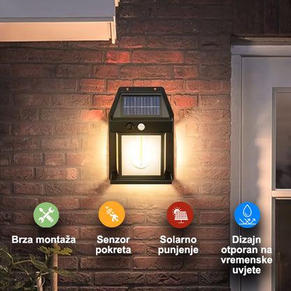 Vanjsko solarno svjetlo sa senzorom pokreta | FLUXLAMP