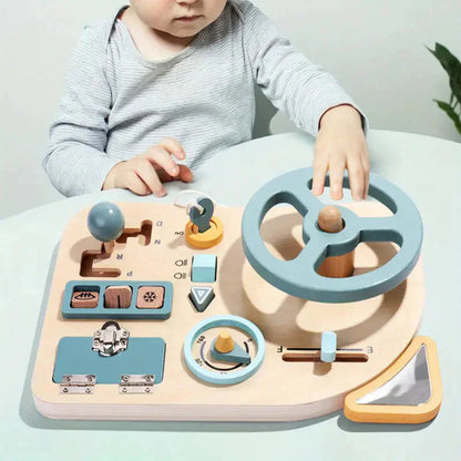 Drvena Upravljačka Tabla za Djecu – Volan Igračka za Male Vozače